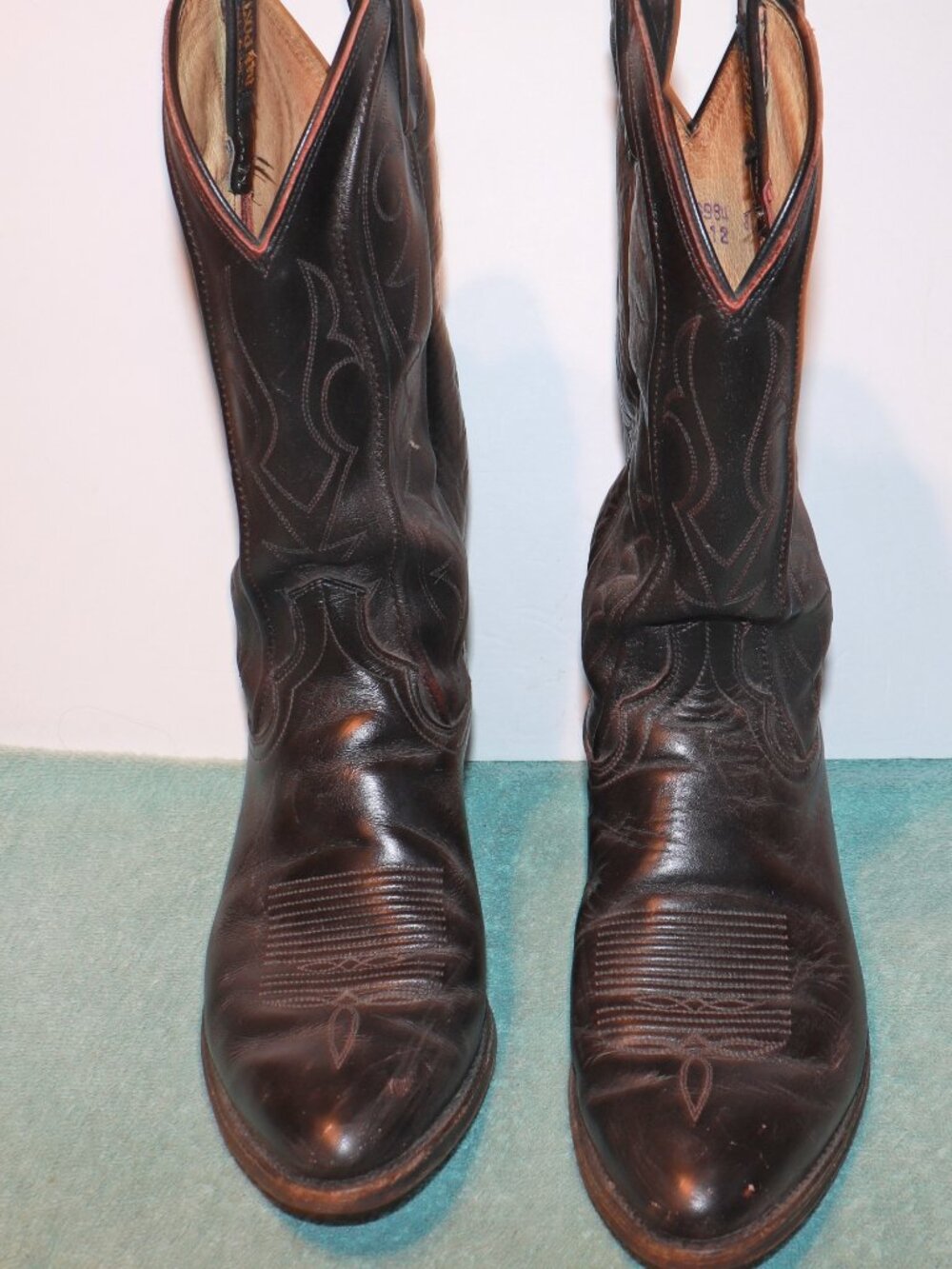 Size 8EW - Dan Post Western Cowboy Boots Men’s Black  Leather